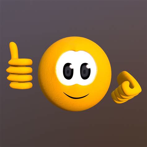 Emoji Smile 3d Model Cgtrader