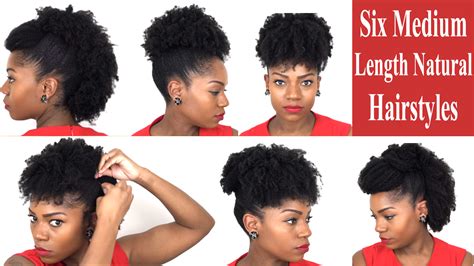 The hair can be dried with a diffuser. Six Fabulous Hairstyles For Medium Length Natural Hair ...