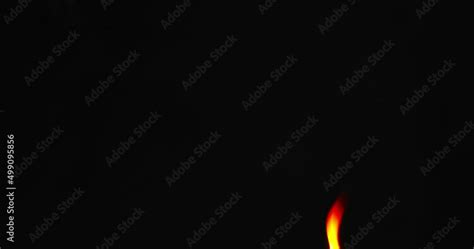 Fire Flames Looped Torch Ignited Burning Real Flames Ignited On A
