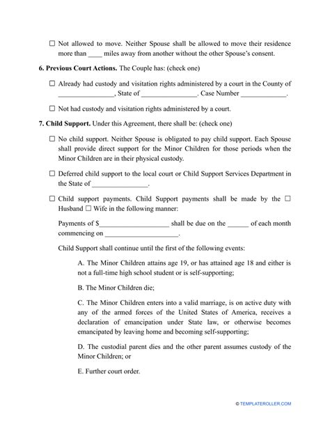 California Divorce Settlement Agreement Template Fill Out Sign Online And Download PDF