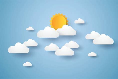 Sunny Sky Illustrations Royalty Free Vector Graphics