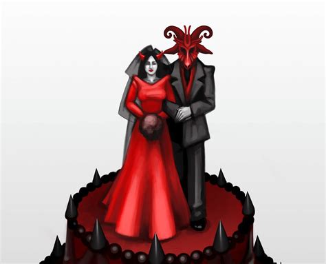 Satan Takes A Bride Only To Top The Cake Named After Him Cake