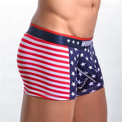 Sexy Mens Stars And Stripes Print Underwear Briefs Thongs Shorts Beachwear Ebay