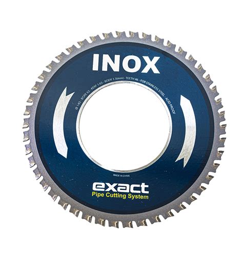 Inox 140 Saw Blade For Stainless Steel Pipe Cutting Exact Tools