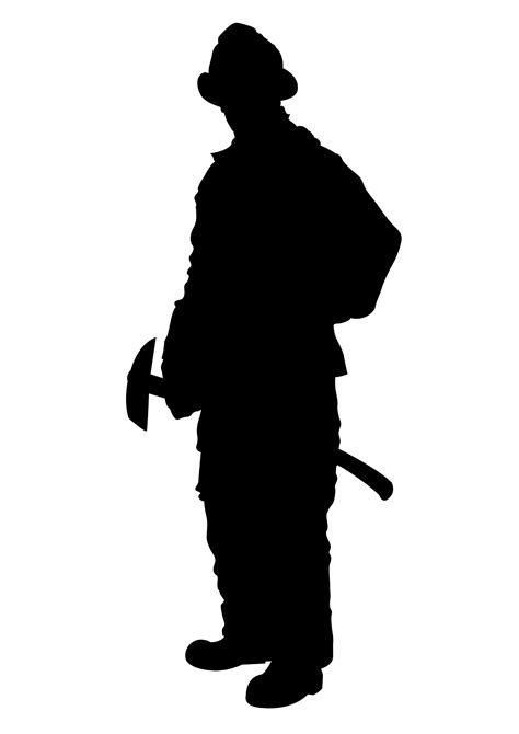 Free Firefighter Silhouette Cliparts Download Free Firefighter