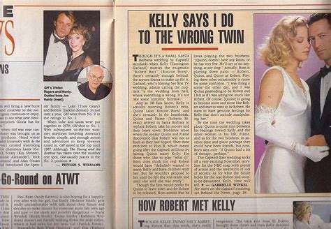 I have only added a few details. Kelly Capwell, Soap Opera Weekly 10/30/1990 | Soap opera ...