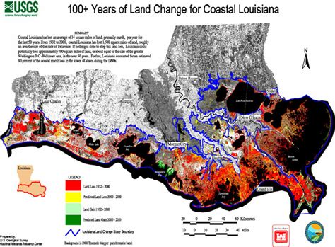 Louisiana Coastal Erosion Map