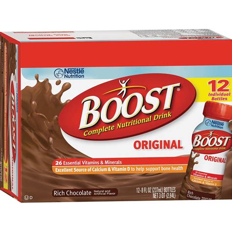 Boost Original Chocolate Ready To Drink 8 Oz Pack Of 12