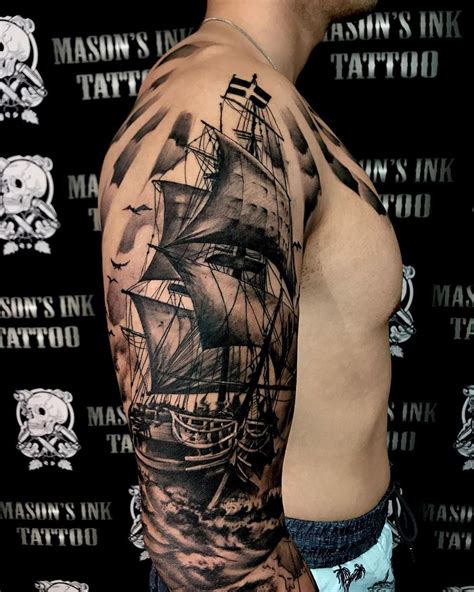101 Amazing Ship Tattoo Ideas That Will Blow Your Mind Ship Tattoo