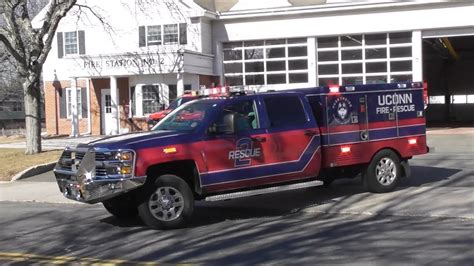 Uconn Fire Department Rescue 2 Acting W Hartford Medic 22 Responding
