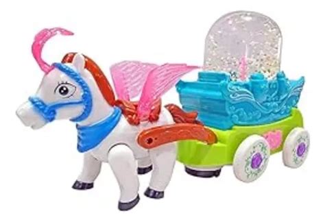 Carruagem Com Cavalo E Luzes Piscantes Brinquedos Criancas