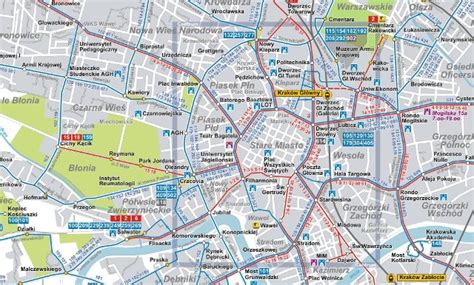 Przystanki Kraków Mpk Mapa Mapa Przystanków