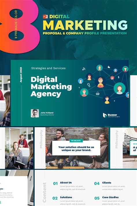 Digital Marketing Agency Powerpoint Template For 18