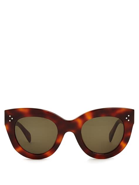 caty cat eye acetate sunglasses céline eyewear matchesfashion us unique eyewear unique