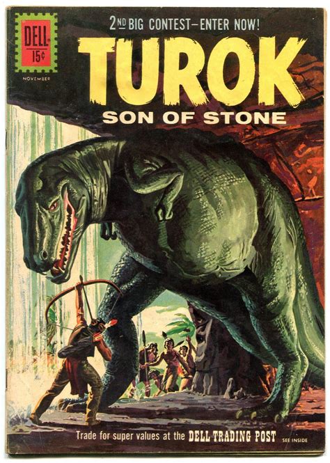 Turok Son Of Stone Glossy Dinosaur Cover Dell Vg Hipcomic