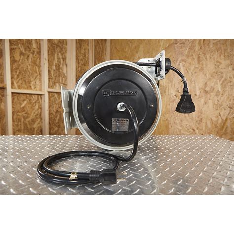 Strongway Heavy Duty Retractable Extension Cord Reel — 50ft 123