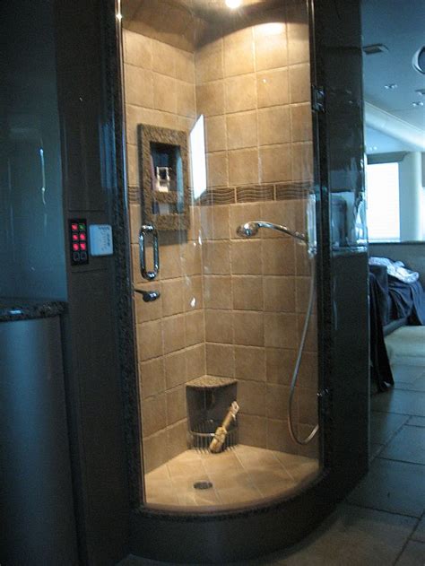 Tips to simple rv bathroom remodel, title: RV Shower Interior Remodels at Premier Motorcoach