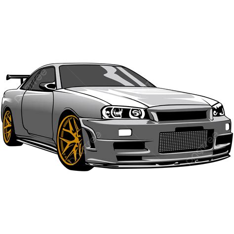 Vector Racing Car Gtr Vector Racing Car Png And Vector With