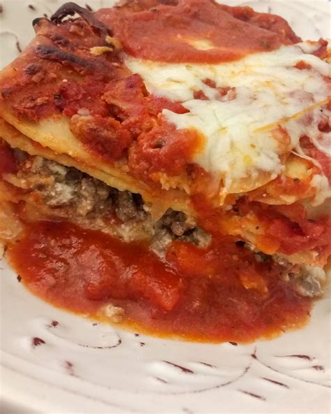 Three Cheese Lasagna With Meat Invent Your Recipe