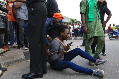Revolutionnow Police Fire Tear Gas To Disperse Protesters At Surulere Stadium Politics Nigeria