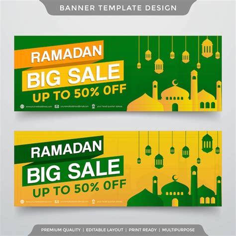 Premium Vector Ramadan Big Sale Banner Template