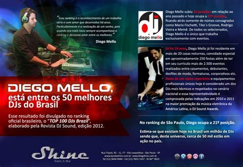 Dj Diego Mello Esta Entre Os 50 Melhores Djs Do Brasil Dj Diego Mello
