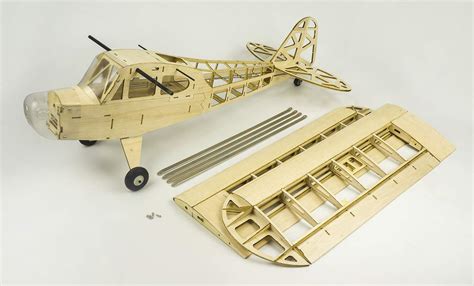 Upgrade Balsa Wood Airplane Model Kits Piper Cub J3 47 Wingspan