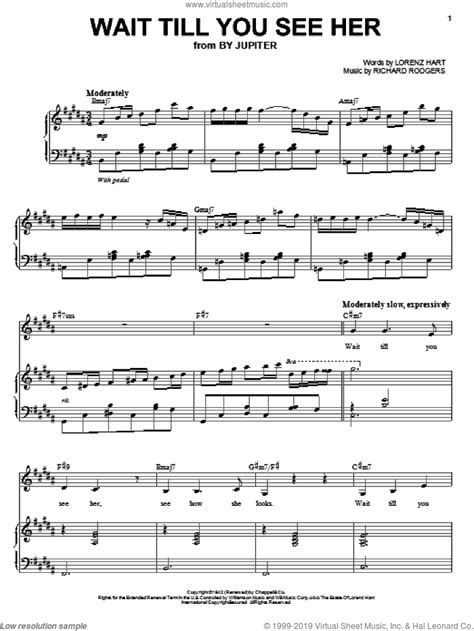 wait till you see her sheet music for voice and piano pdf