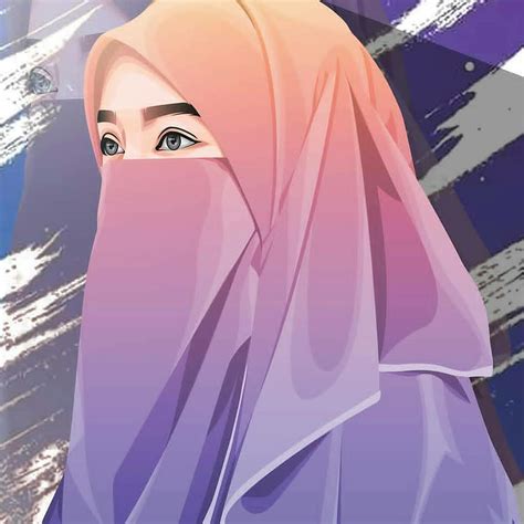 Wallpaper Muslimah Bercadar Gambar Kartun Muslimah Cantik Dan Imut