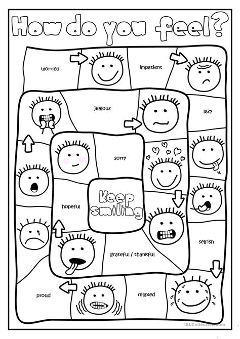 Worksheet On Feelings And Emotions