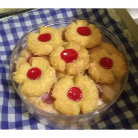 Jual Kue Kering Strawberry Cheese Thumbprint Cookies Shopee Indonesia