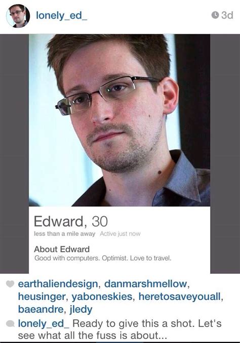 Edward Snowden Tinder Askmen
