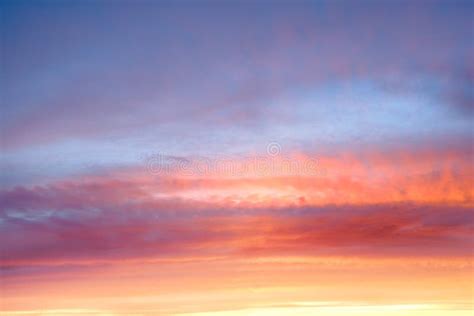 Majestic Summer Sunset Over The Chudskoy Lake Stock Image Image Of