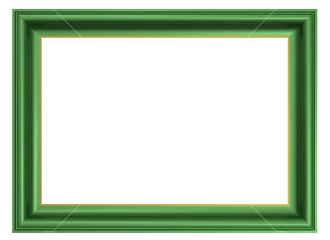 Green Frame Isolated On White Background Royalty Free Stock Image