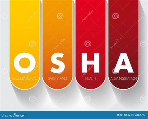 Osha Occupational Safety And Health Administration Acronym Concept