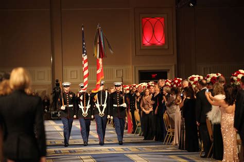 A Us Marine Corps Color Guard Marches During The Nara And Dvids