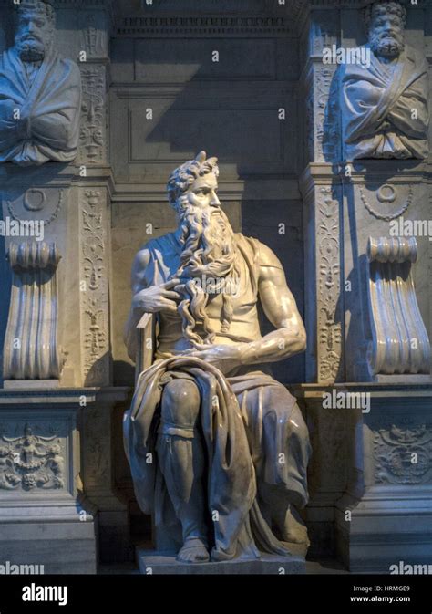 Moses By Michelangelo In The Church Of San Pietro In Vincoli Rome