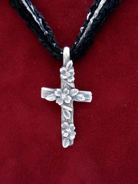 See more ideas about flower drawing, tattoos, flower tattoos. 99.9 fine silver handcrafted pendant cross with dogwood ...