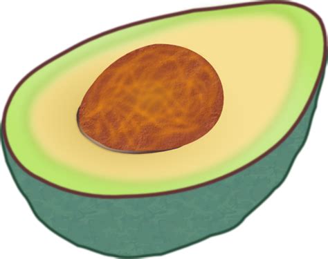 Challenge your young artists to finish their drawing by adding a background or even more avocado friends! Avocado Clip Art at Clker.com - vector clip art online ...