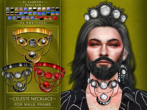 Celeste Necklace M Blahberry Pancake The Sims 4 Download