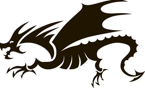 Dragon Silhouette Silhouette Vector Dragon Png Download 29181775