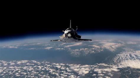 High Res Nasa Space Shuttle In Orbit