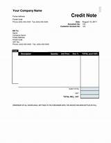 Images of Credit Note Template