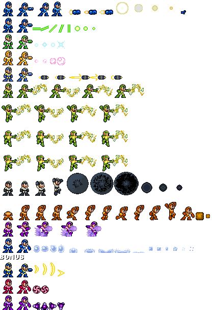 The Spriters Resource Full Sheet View Mega Man Customs Mega Man V