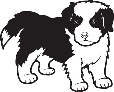 A woman walking the dog, illustration, cartoon png. Border collie clipart - Clipground