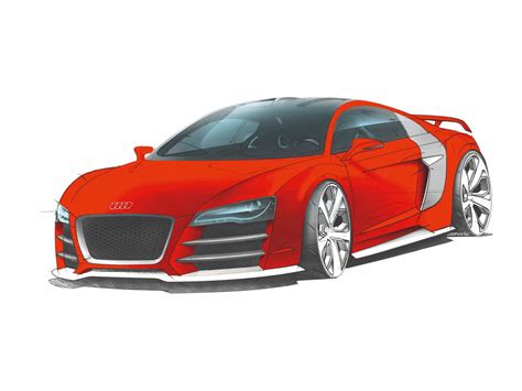 Audi R8 Drawing At Getdrawings Free Download