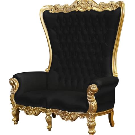 Throne Chair Lazarus Double King Chair Gold Frame Upholstered In