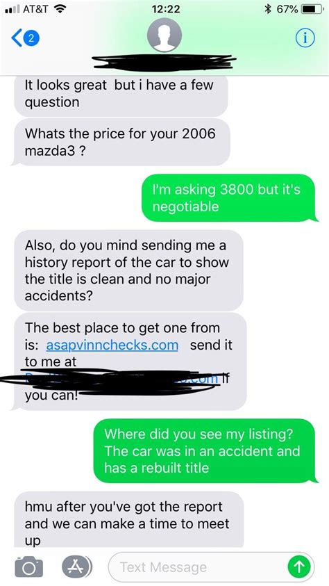 Other sites like craigslist want to sell stuff online too. I got an "interested buyer" for a car I posted on ...