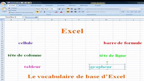 Excel 2007 Vocabulaire Youtube