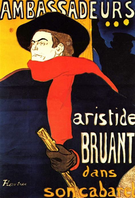 Ambassadeurs Aristide Bruant In His Cabaret 1892 Henri De Toulouse
